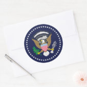 Sticker Rond Président des États-Unis (Enveloppe)