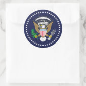Sticker Rond Président des États-Unis (Sac)