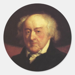 Sticker Rond Président John Adams