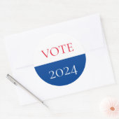 Sticker Rond Presidential Election Vote 2020 Patriotic (Enveloppe)
