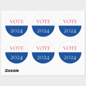 Sticker Rond Presidential Election Vote 2020 Patriotic (Feuille)