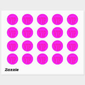 Sticker Rond presque vip (Feuille)