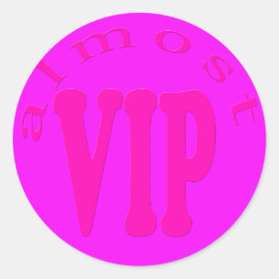 Sticker Rond presque vip