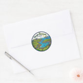 Sticker Rond Presqu'île de Dingle Irlande (Enveloppe)
