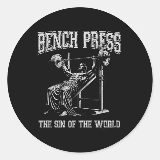 Sticker Rond Presse Banc Le Péché Du Monde (Devant)