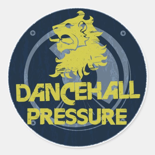Sticker Rond Pression Dancehall (Devant)