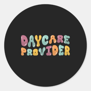Sticker Rond Prestataire de garde d'enfants - Cadeaux pour ense