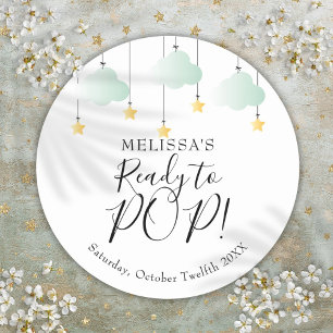 Sticker Rond Prêt à POP Twinkle Twinkle  Baby Shower