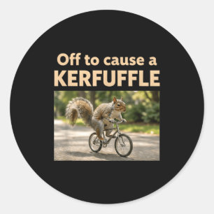 Sticker Rond Prêt à provoquer une pagaille