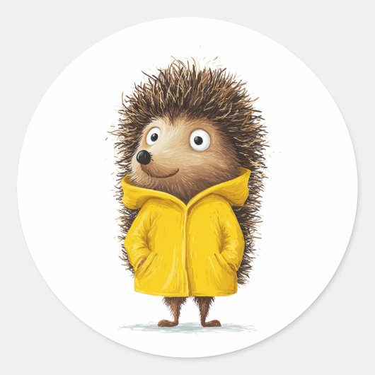 Sticker Rond Prêt pour la pluie (Devant)