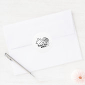 Sticker Rond Prêt pour le jour du match (Enveloppe)