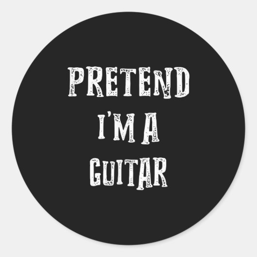 Sticker Rond Pretend I'm (Devant)
