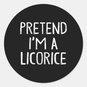 Sticker Rond Prétendre que je suis un costume de jumelage Licor