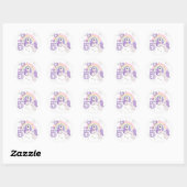 Sticker Rond Pretty Pony 5e anniversaire (Feuille)