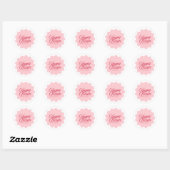 Sticker Rond Pretty Purim Label (Feuille)
