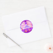 Sticker Rond Pretty Purple Peace (Enveloppe)