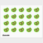 Sticker Rond Pretzel (Feuille)