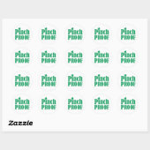 Sticker Rond Preuve de la fête de la Saint Patrick (Feuille)