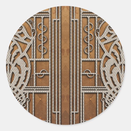 STICKER ROND PREUVE : FLEUR DE LIS (Devant)