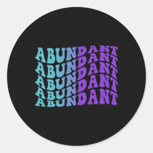 Sticker Rond Prévention Abondante de la Sensibilisation