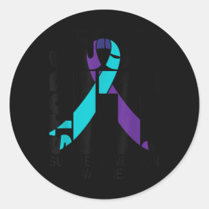 Sticker Rond Prévention de la sensibilisation au suicide Texte 