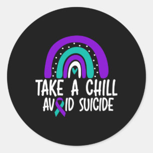Sticker Rond Prévention du suicide