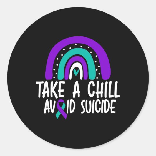 Sticker Rond Prévention du suicide (Devant)