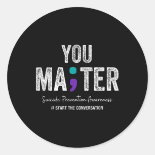 Sticker Rond Prévention du suicide 2024