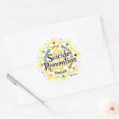 Sticker Rond Prévention du suicide Lotus (Enveloppe)