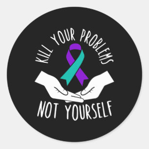 Sticker Rond Prévention du suicide Sensibilisation au suicide