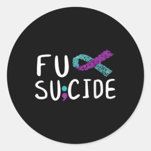 Sticker Rond Prévention du suicide Sensibilisation Soutien au r