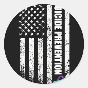 Sticker Rond Prévention Suicide Prévention Prévenir Suicide Us