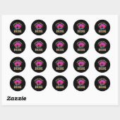 Sticker Rond Prévisions de week-end Cyclisme VTT (Feuille)