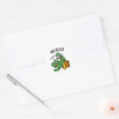 Sticker Rond Pricklish Funny Cactus Puns (Enveloppe)