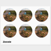 Sticker Rond Prickly Pear Cactus (Feuille)