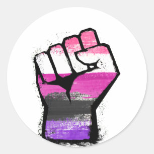 Sticker Rond Pride