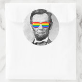 Sticker Rond Pride Abraham Lincoln (Sac)