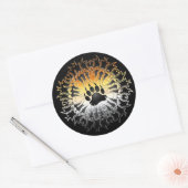 Sticker Rond Pride de l'ours tribal Paw (Enveloppe)