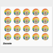 Sticker Rond Pride d'or (Feuille)