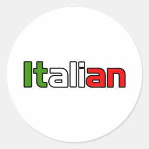 Sticker Rond Pride italienne