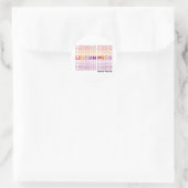 Sticker Rond Pride lesbienne (Sac)