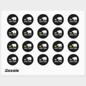 Sticker Rond Pride Mama Bear (Feuille)