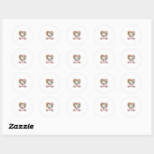 Sticker Rond Pride Papillon Cœur L'Amour Est L'Amour Conception (Feuille)
