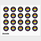 Sticker Rond Pride Parade 2022 New York City _1  (Feuille)