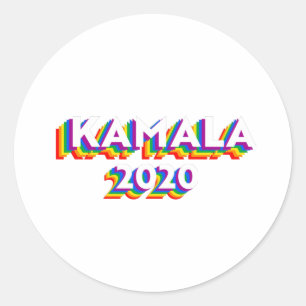 Sticker Rond Pride rétro de Kamala 2020