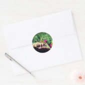 Sticker Rond Prier Mantis Nature  (Enveloppe)