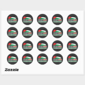 Sticker Rond PRIER POUR L'autocollant PALESTINE (Feuille)