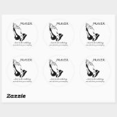 Sticker Rond Prière Comment ne rien faire (Feuille)
