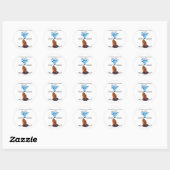 Sticker Rond Prière : Communication sans fil (Feuille)