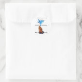 Sticker Rond Prière : Communication sans fil (Sac)